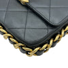 シャネル CHANEL マトラッセスモールフラップショルダー AS2831 ブラック ゴールド金具 カーフスキン レディース ショルダーバッグ