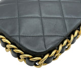 シャネル CHANEL マトラッセスモールフラップショルダー AS2831 ブラック ゴールド金具 カーフスキン レディース ショルダーバッグ