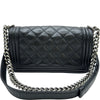 シャネル CHANEL ボーイシャネル25 A67086 18番台 ブラック シルバー金具 カーフスキン レディース ショルダーバッグ