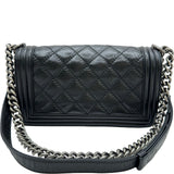 シャネル CHANEL ボーイシャネル25 A67086 18番台 ブラック シルバー金具 カーフスキン レディース ショルダーバッグ