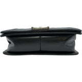 シャネル CHANEL ボーイシャネル25 A67086 18番台 ブラック シルバー金具 カーフスキン レディース ショルダーバッグ
