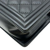 シャネル CHANEL ボーイシャネル25 A67086 18番台 ブラック シルバー金具 カーフスキン レディース ショルダーバッグ