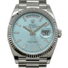 ロレックス ROLEX デイデイト 36 128236A アイスブルー プラチナ 自動巻き メンズ 腕時計