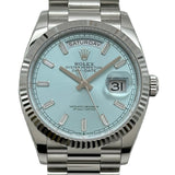 ロレックス ROLEX デイデイト 36 128236A アイスブルー プラチナ 自動巻き メンズ 腕時計