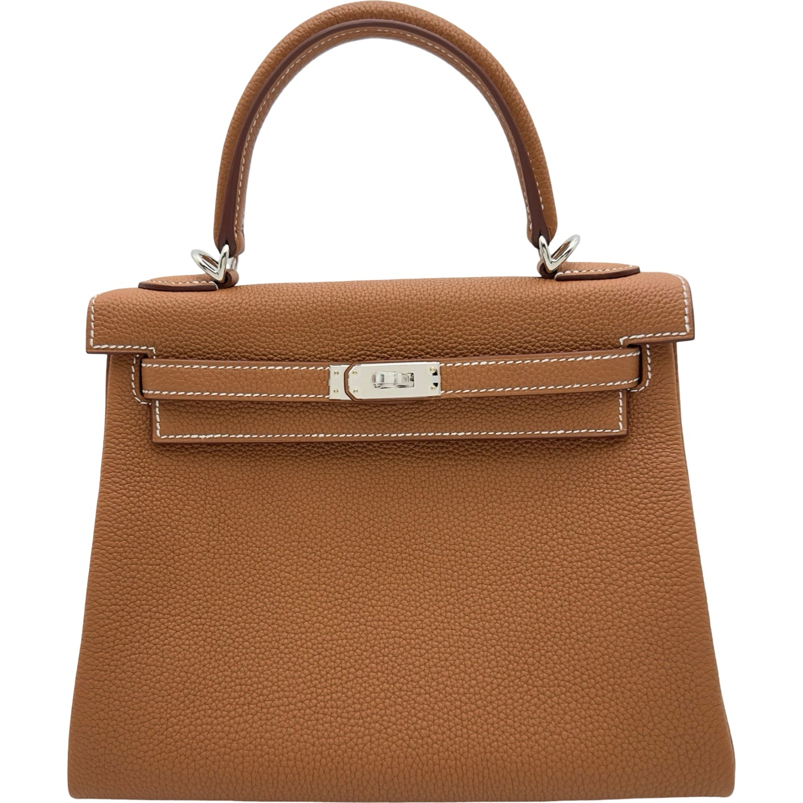 エルメス HERMES ケリー25 内縫い G刻印 ゴールド シルバー金具 トゴ