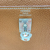 エルメス HERMES ケリー25　内縫い G刻印 ゴールド シルバー金具 トゴ レディース ハンドバッグ