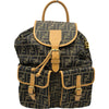 フェンディ FENDI ズッカ柄バックパック ベージュ/ブラウン ゴールド金具 ズッカ柄 レディース リュック・デイパック