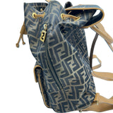 フェンディ FENDI ズッカ柄バックパック ベージュ/ブラウン ゴールド金具 ズッカ柄 レディース リュック・デイパック