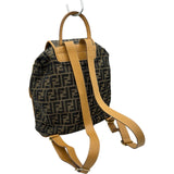 フェンディ FENDI ズッカ柄バックパック ベージュ/ブラウン ゴールド金具 ズッカ柄 レディース リュック・デイパック