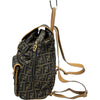 フェンディ FENDI ズッカ柄バックパック ベージュ/ブラウン ゴールド金具 ズッカ柄 レディース リュック・デイパック