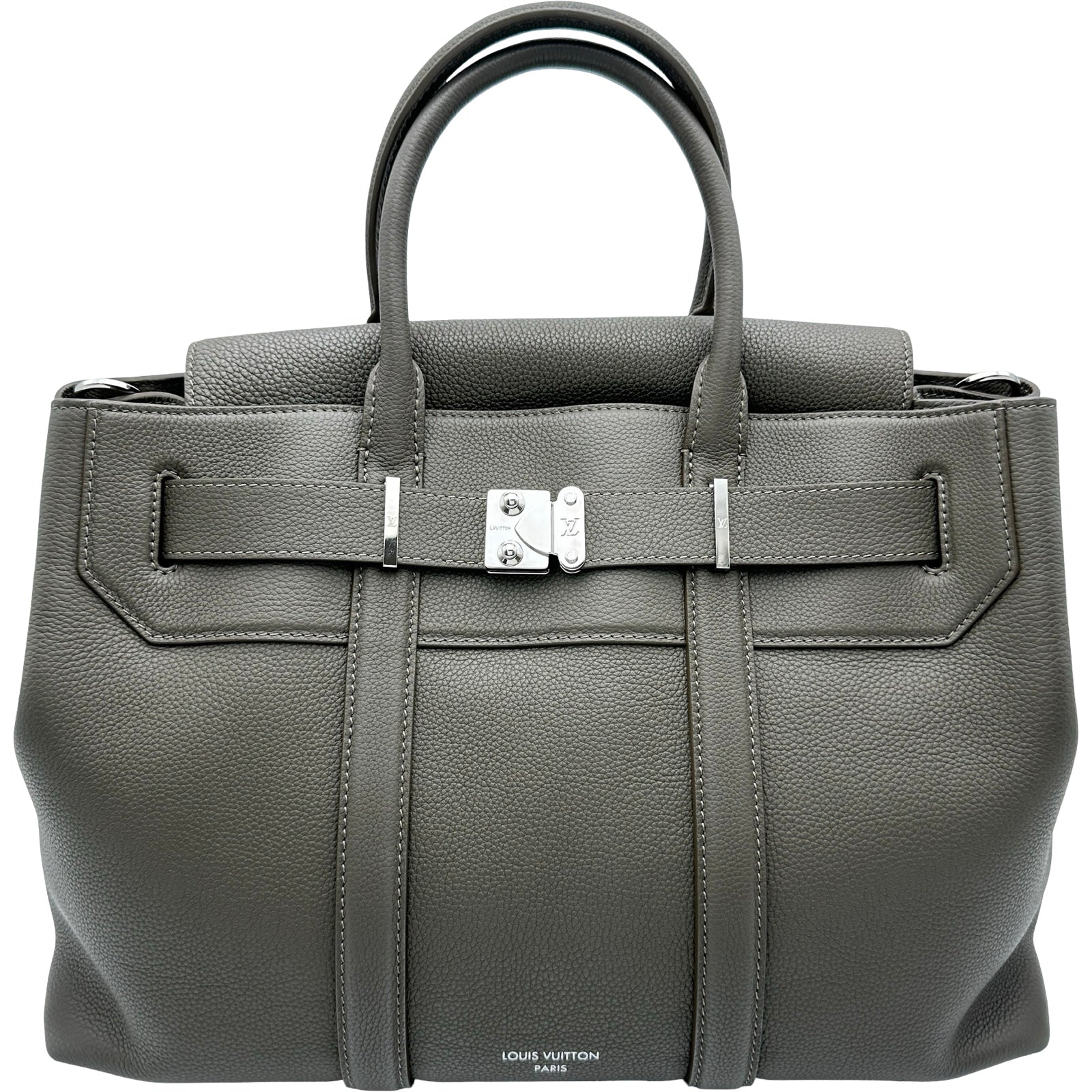 セ*ス様 ルイヴィトン レザーショルダーストラップ ジョルジュ・トートGM ルイ・ヴィトン LOUIS VUITTON ジョルジュトートMM M23154 カーキ