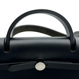 エルメス HERMES エールバッグジップキャビン50 B刻印 グリメイヤー/ブラック/エクリュ シルバー金具 トワルアッシュプリュム ユニセックス ボストンバッグ
