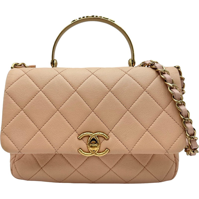 シャネル CHANEL トップハンドルショルダーバッグ AS4605 ピンク