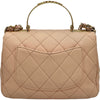 シャネル CHANEL トップハンドルショルダーバッグ AS4605 ピンクベージュ系 ゴールド金具 レザー レディース ショルダーバッグ