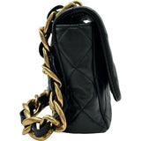 シャネル CHANEL マトラッセシングルフラップチェーンショルダー AS3215 ブラック ゴールド金具 ラムスキン レディース ショルダーバッグ