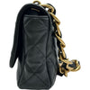 シャネル CHANEL マトラッセシングルフラップチェーンショルダー AS3215 ブラック ゴールド金具 ラムスキン レディース ショルダーバッグ