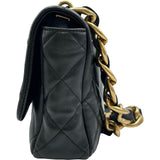 シャネル CHANEL マトラッセシングルフラップチェーンショルダー AS3215 ブラック ゴールド金具 ラムスキン レディース ショルダーバッグ