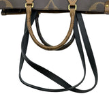 ルイ・ヴィトン LOUIS VUITTON オンザゴーMM M45321 ブラウン モノグラム・ジャイアントリバース レディース トートバッグ