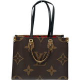 ルイ・ヴィトン LOUIS VUITTON オンザゴーMM M45321 ブラウン モノグラム・ジャイアントリバース レディース トートバッグ