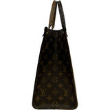 ルイ・ヴィトン LOUIS VUITTON オンザゴーMM M45321 ブラウン モノグラム・ジャイアントリバース レディース トートバッグ