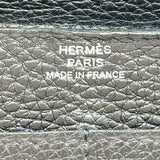 エルメス HERMES ドゴンGM Z刻印 ブラック シルバー金具 トゴ メンズ 長財布