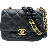 シャネル CHANEL マトラッセチェーンショルダーバッグ AS3205 ブラック ゴールド金具 ラムスキン レディース ショルダーバッグ