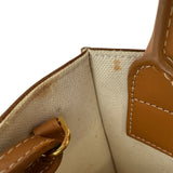 セリーヌ CELINE バーティカルカバミニ 193302 タン ゴールド金具 キャンバス/カーフ レディース ショルダーバッグ