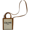 セリーヌ CELINE バーティカルカバミニ 193302 タン ゴールド金具 キャンバス/カーフ レディース ショルダーバッグ