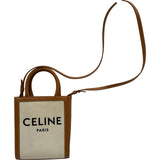 セリーヌ CELINE バーティカルカバミニ 193302 タン ゴールド金具 キャンバス/カーフ レディース ショルダーバッグ