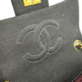 シャネル CHANEL ミニマトラッセ A01115 6番台 ブラック ゴールド金具 コットンジャージー レディース ショルダーバッグ