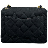 シャネル CHANEL ミニマトラッセ A01115 6番台 ブラック ゴールド金具 コットンジャージー レディース ショルダーバッグ