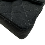 シャネル CHANEL ミニマトラッセ A01115 6番台 ブラック ゴールド金具 コットンジャージー レディース ショルダーバッグ