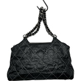 シャネル CHANEL ワイルドステッチココマークワンショルダー 13番台 ブラック シルバー金具 カーフ レディース ショルダーバッグ