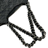 シャネル CHANEL ワイルドステッチココマークワンショルダー 13番台 ブラック シルバー金具 カーフ レディース ショルダーバッグ