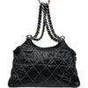 シャネル CHANEL ワイルドステッチココマークワンショルダー 13番台 ブラック シルバー金具 カーフ レディース ショルダーバッグ