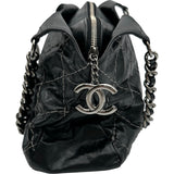 シャネル CHANEL ワイルドステッチココマークワンショルダー 13番台 ブラック シルバー金具 カーフ レディース ショルダーバッグ