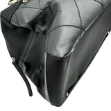 シャネル CHANEL パリビアリッツボストンバッグ 12番台 ブラック シルバー金具 コーティングキャンバス レディース ボストンバッグ