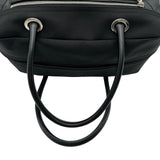 シャネル CHANEL パリビアリッツボストンバッグ 12番台 ブラック シルバー金具 コーティングキャンバス レディース ボストンバッグ