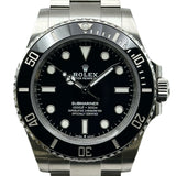 ロレックス ROLEX サブマリーナ ノンデイト 124060 ブラック ステンレススチール 自動巻き メンズ 腕時計