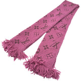 ルイ・ヴィトン LOUIS VUITTON エシャルプ・ロゴマニア M70461 ピンク ウール/シルク レディース マフラー