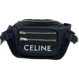 セリーヌ CELINE トレッキング ベルトバッグ 198682 ブラック シルバー金具 ナイロン レディース ボディバッグ