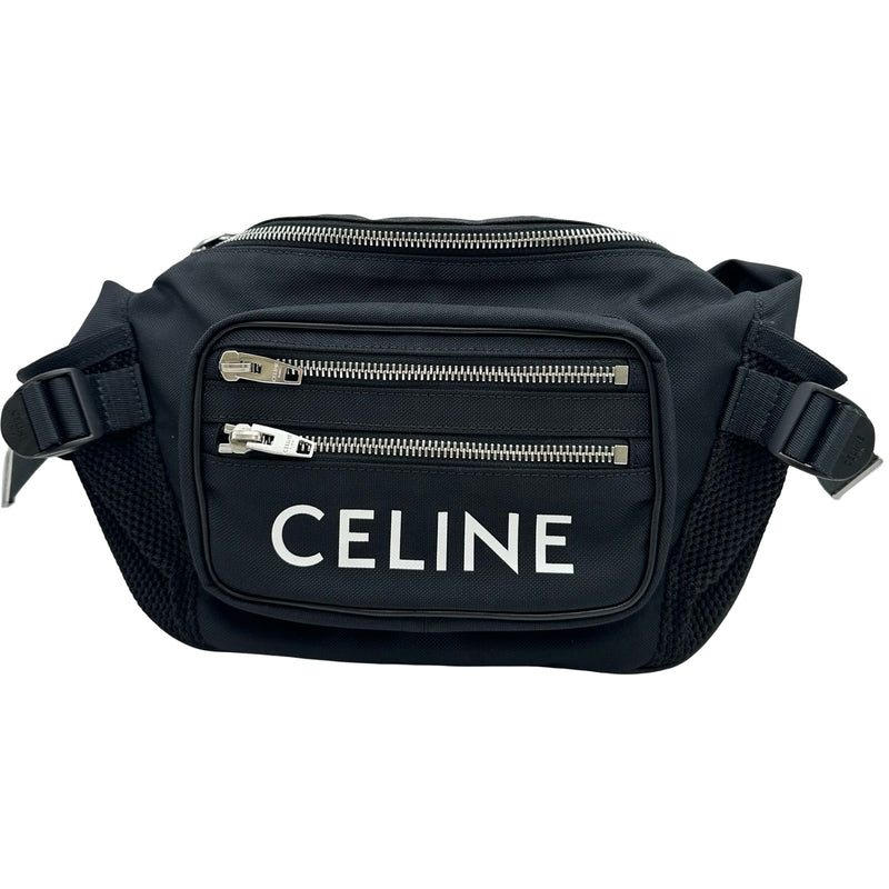 セリーヌ CELINE トレッキング ベルトバッグ 198682 ブラック シルバー