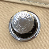 エルメス HERMES エールバッグジップMM X刻 ベージュ シルバー金具 トワルアッシュ/ヴァッシュハンター ユニセックス ショルダーバッグ