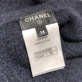 シャネル CHANEL ココマークバックボタン ニットセーター 23B P75621 ネイビー レディース セーター