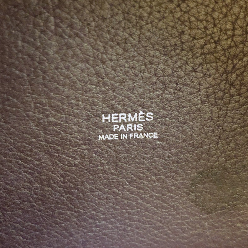 エルメス HERMES ピコタンPM □L刻 レザン　SV金具  トリヨンクレマンス レディース ハンドバッグ