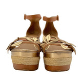 エルメス HERMES エスパドリーユサンダル ブラウン レディース サンダル