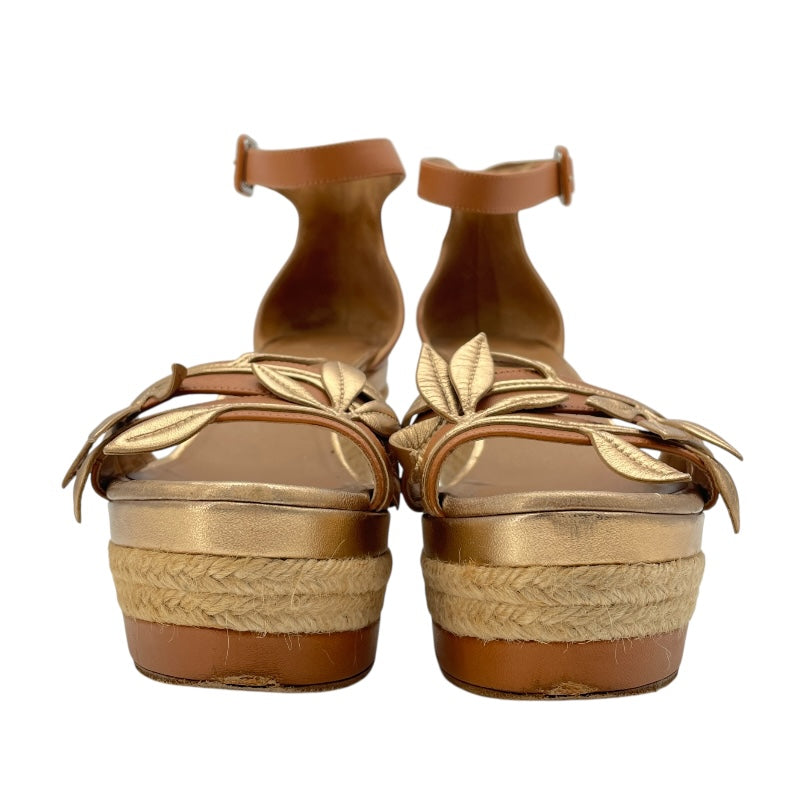 エルメス HERMES エスパドリーユサンダル ブラウン レディース サンダル