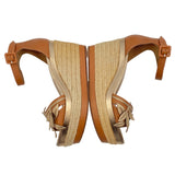 エルメス HERMES エスパドリーユサンダル ブラウン レディース サンダル