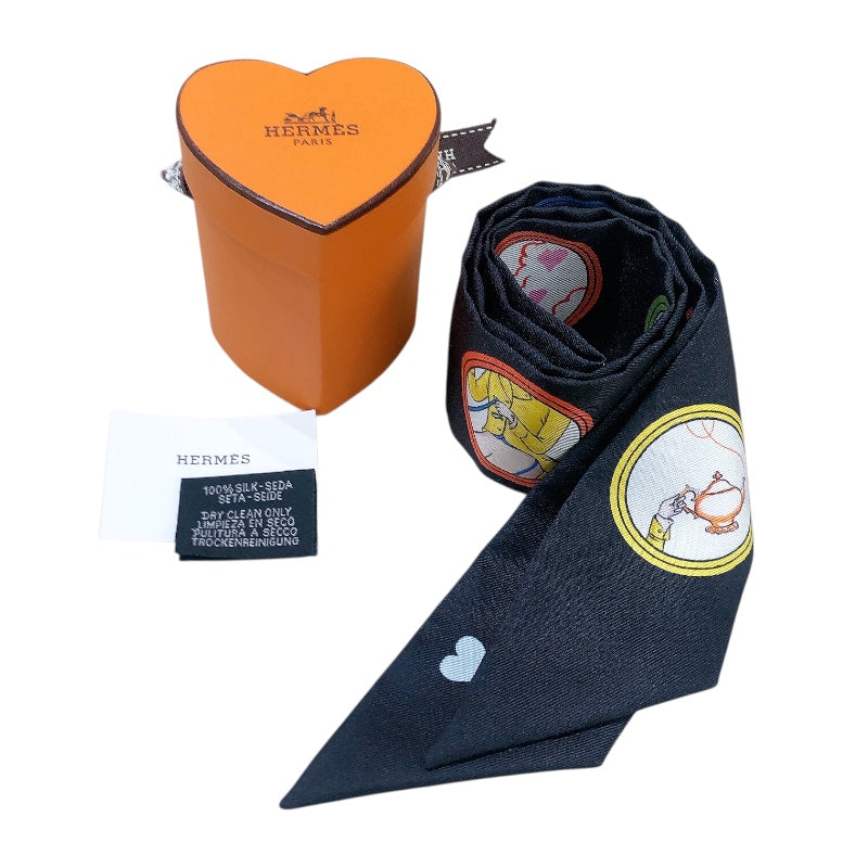 エルメス HERMES ツイリー　Tea Time マルチカラー シルク シルク レディース スカーフ