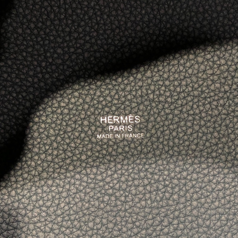 エルメス HERMES ピコタンロックPM B刻 ブルードプリュス　SV金具 トリヨン レディース ハンドバッグ